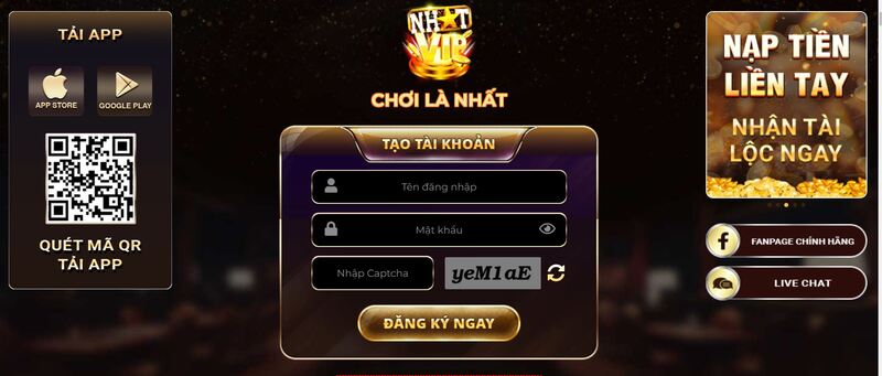 Thao tác đăng nhập tài khoản Nhatvip